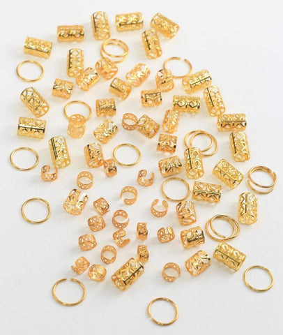 ✨ANILLOS PARA TRNZA DORADOS✨