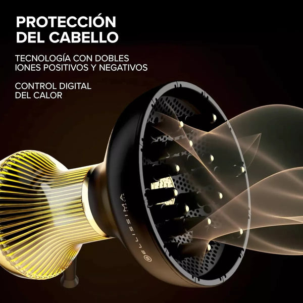 Difusor Y Secador De Pelo Rizado Xl Secado Rápido Bellisima Diffon Supreme