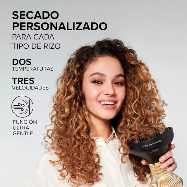 Difusor Y Secador De Pelo Rizado Xl Secado Rápido Bellisima Diffon Supreme