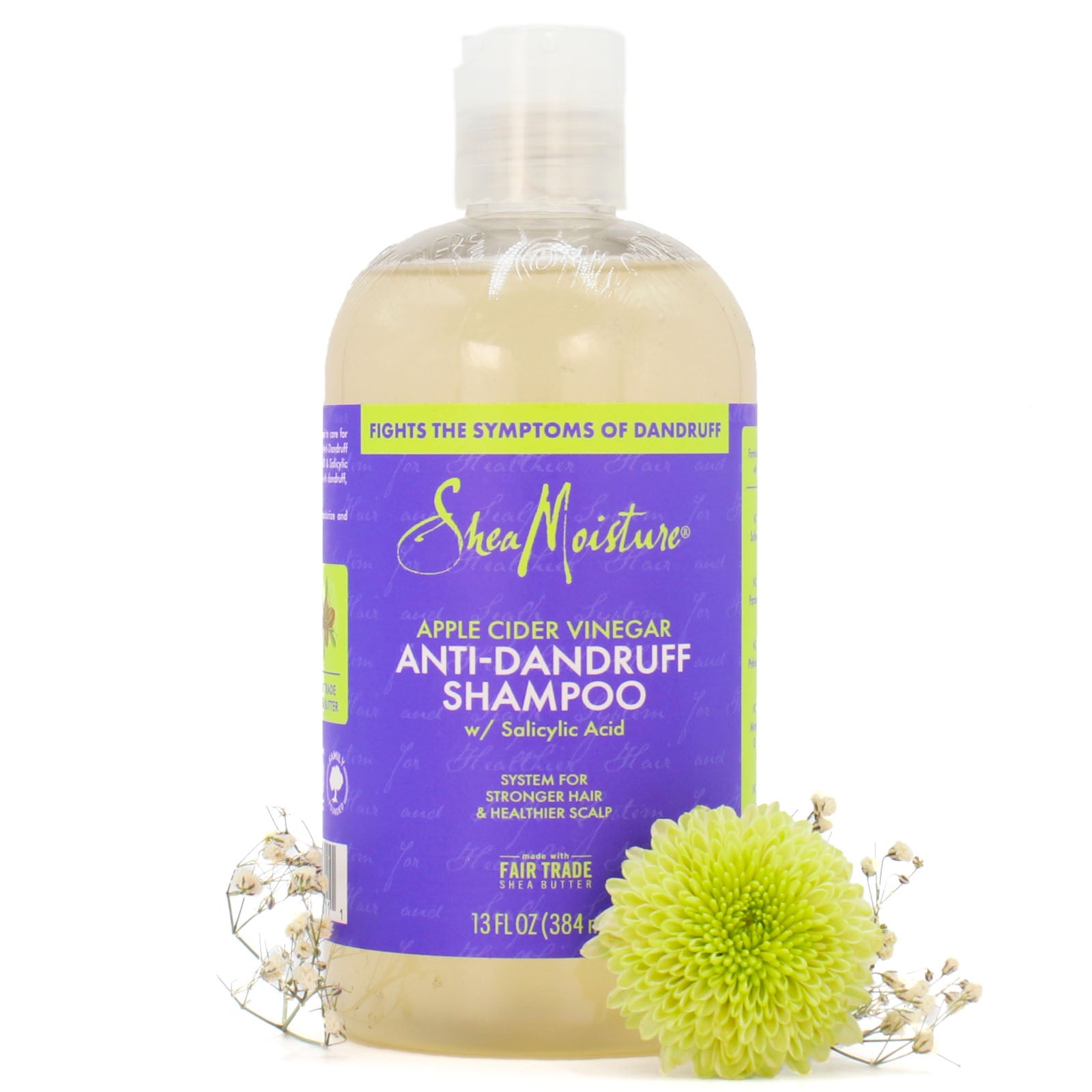 ✨SHAMPOO ANTI-CASPA CON VINAGRE DE SIDRA DE MANZANA SHEAMOISTURE✨(lowpoo)