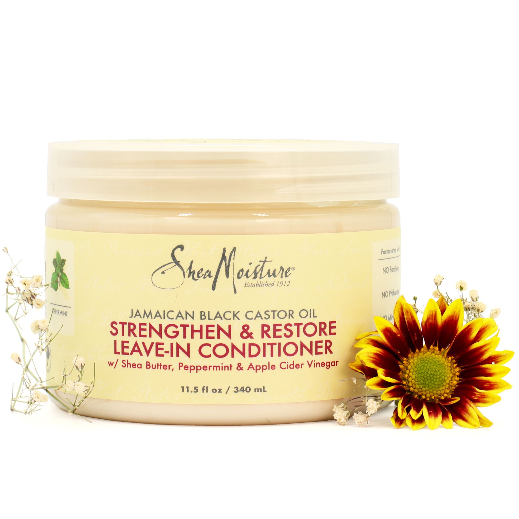 SHEAMOISTURE LEAVE IN CONDITIONER JAMAICAN BLACK CASTOR OIL STRENGTHEN & RESTORE
