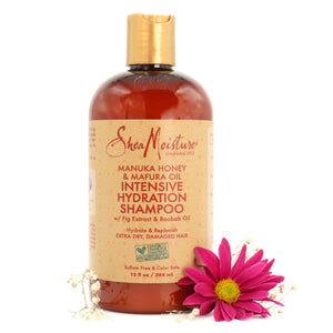 SHEAMOISTURE SHAMPOO SUAVE (lowpoo) DE MIEL DE MANUKA Y ACEITE DE MAFURA