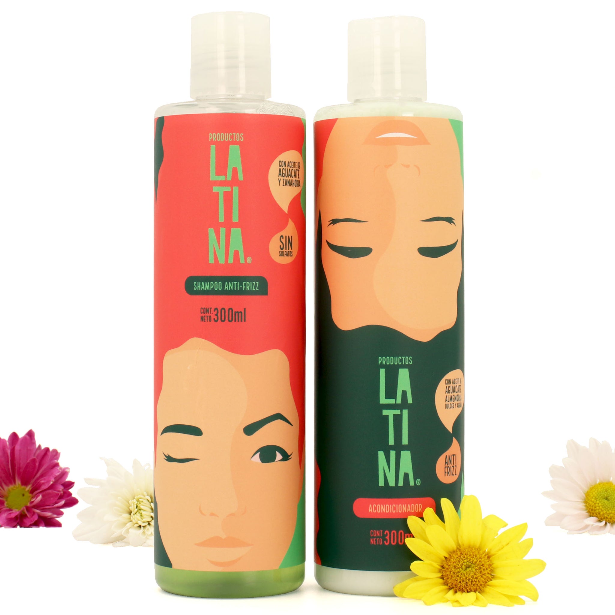 ✨ DÚO SHAMPOO Y ACONDICIONADOR ANTI-FRIZZ LATINA ✨