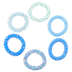 ✨ LIGAS ESPIRAL CON FIGURAS PACK DE 6