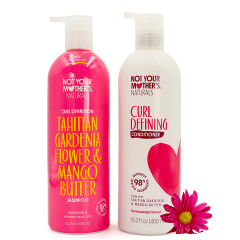 ✨ NATURALS TAHITIAN GARDENIA FLOWER AND MANGO BUTTER SHAMPOO Y ACONDICIONADOR, NOT YOUR MOTHERS✨