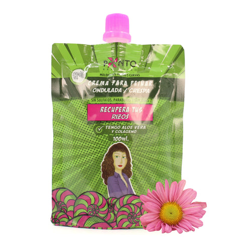 CREMA PARA PEINAR  MELENAS ONDULADAS Y RIZADAS PONTO 🥰