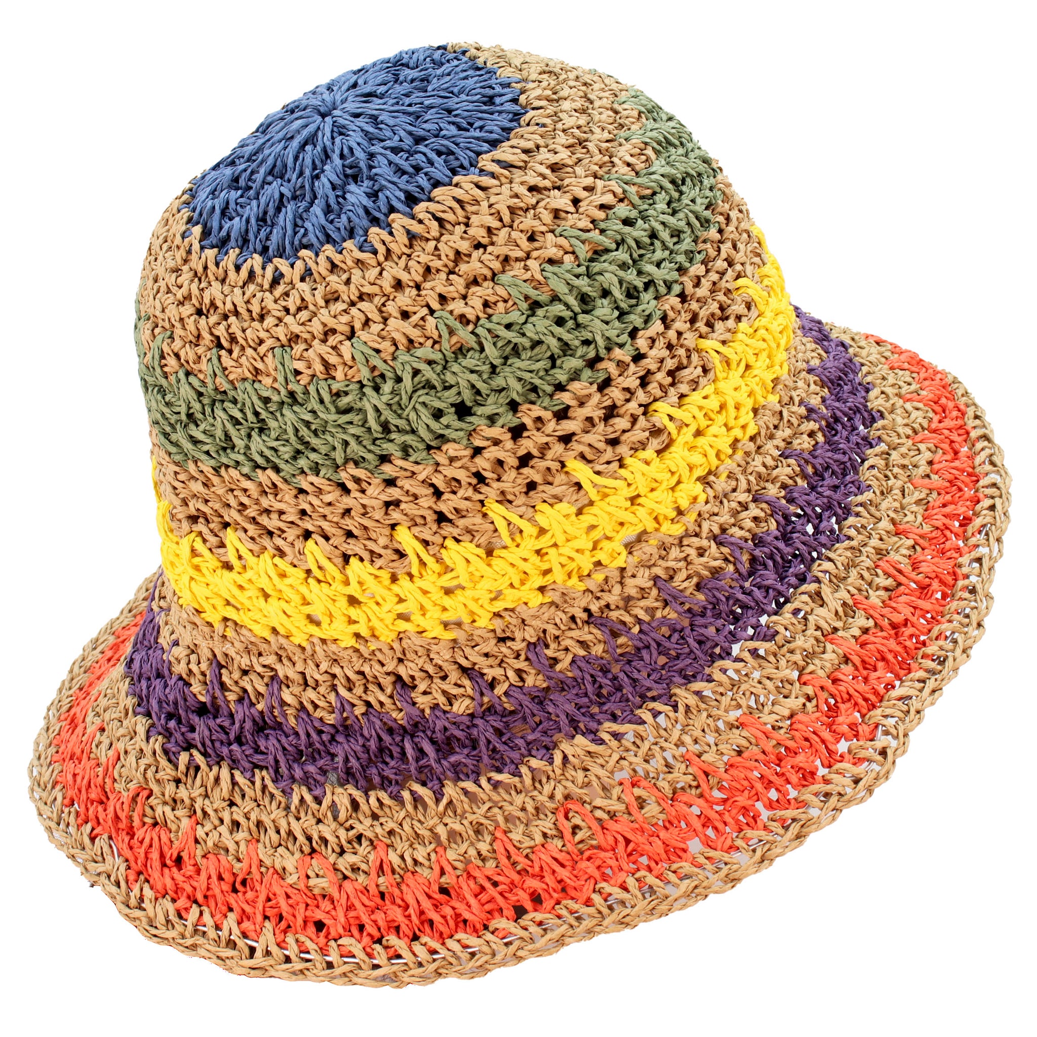 ✨ SOMBRERO DE YUTE DE COLORES GRANDE  ✨