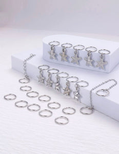 ✨ANILLOS PARA TRENZAS ESTRELLAS DE MAR✨
